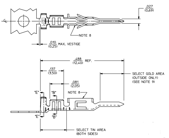 MOLEX連接器43031-0001參考圖紙